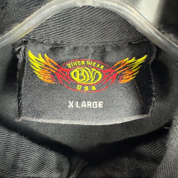 2017 Bike Week Daytona Beach Cutoff  Shir Ment XL Black Frayed Biker Vest - Picture 5 of 9